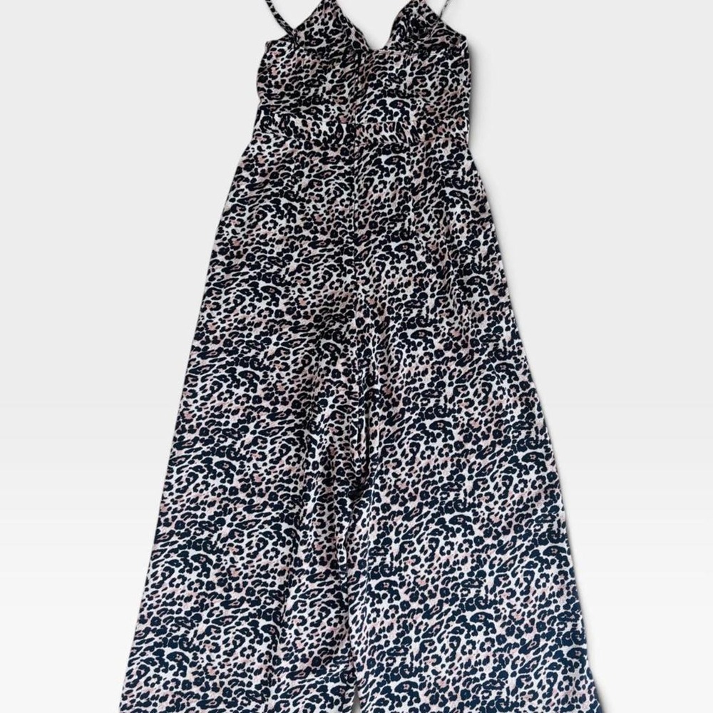 Crystal Sky Leopard Print Jumpsuit size 11